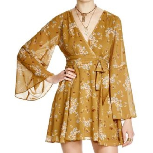Free People Dresses & Skirts - Free People Lilou Floral Wrap Dress